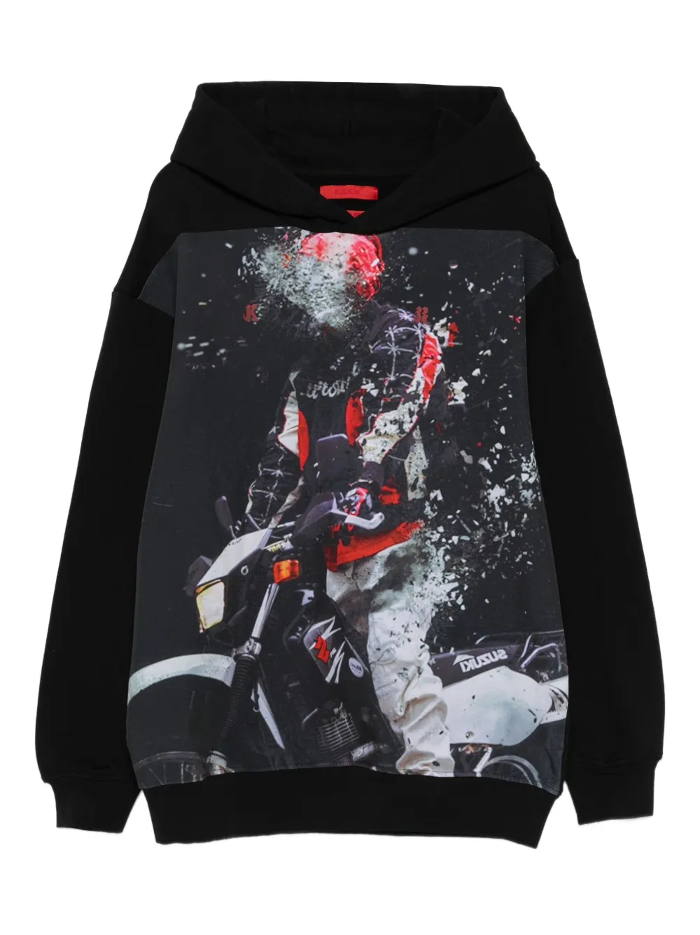 KUSIKOHC hoodie à imprimé graphique | noir | Image 1