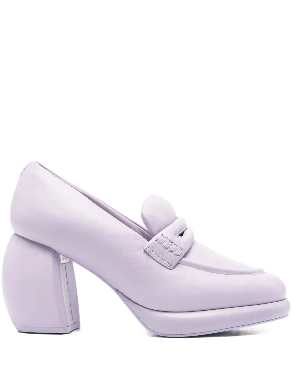 Martine Rose X Clarks 80mm Bulbous-heel Loafers In Purple