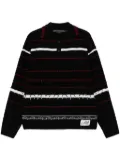 Andersson Bell B&W Stripe polo shirt - Black