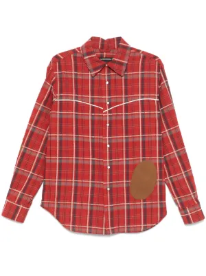 Black Comme Des Garçons チェック シャツ | レッド | FARFETCH JP