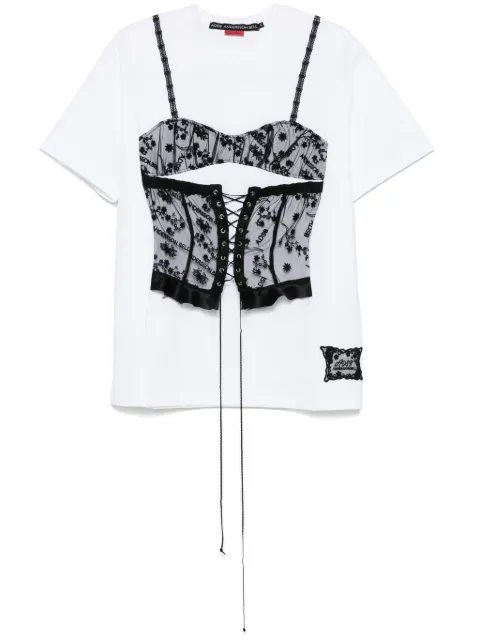 Andersson Bell playera con corset de encaje