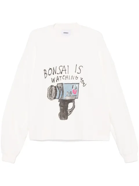 Bonsai sudadera con estampado gráfico
