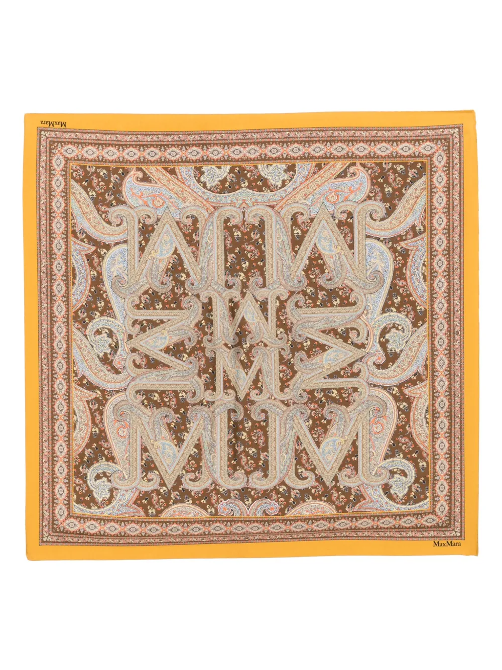 Max Mara Sjaal met paisley-print Bruin