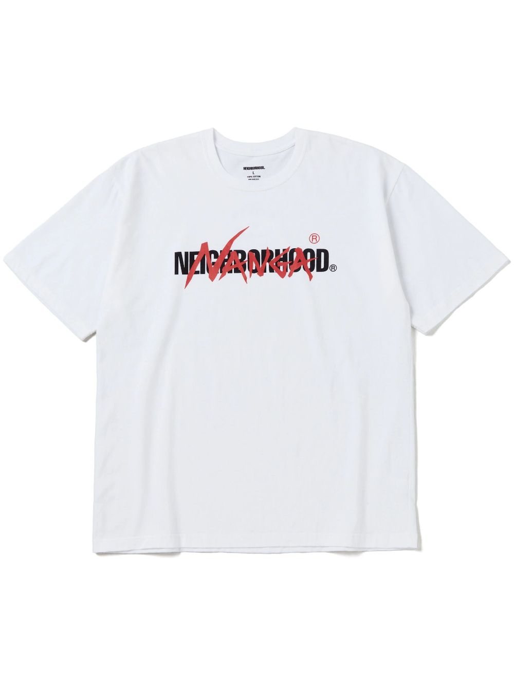 Neighborhood T-shirt met logoprint Wit