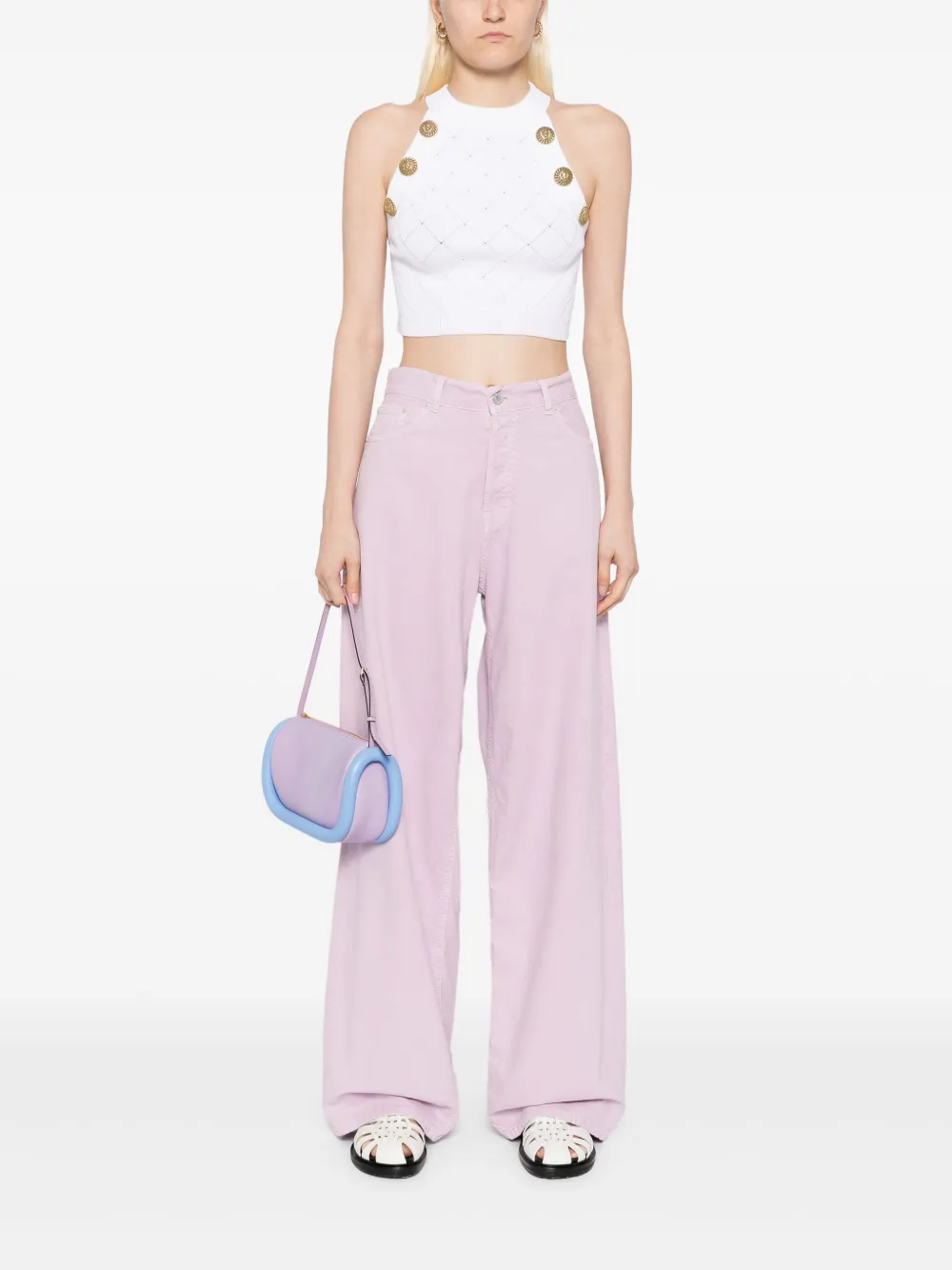 Haikure Bethany twill 45 jeans - Roze