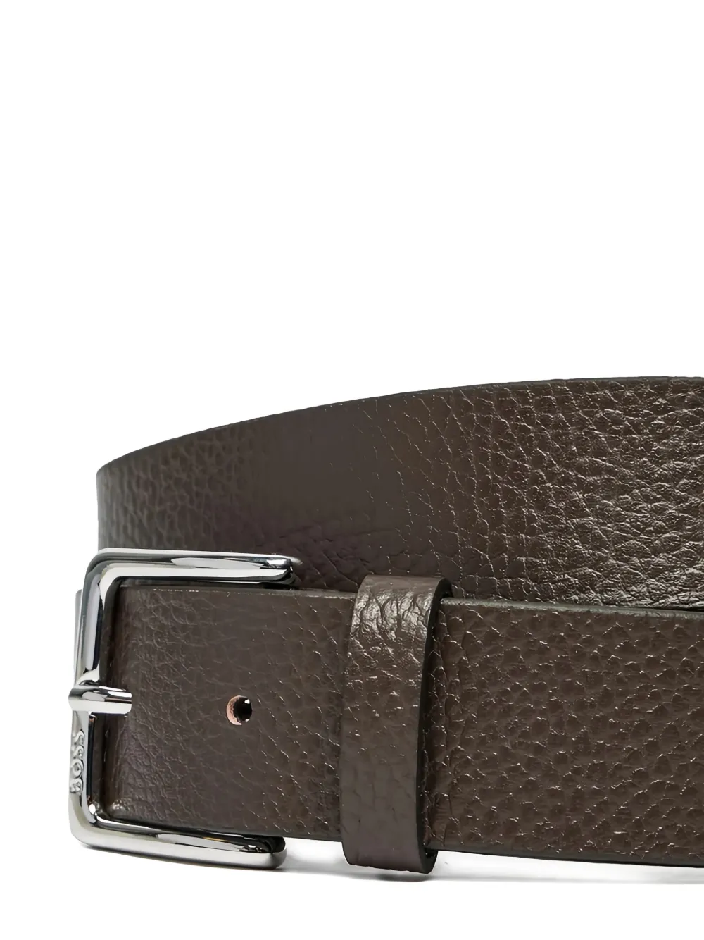 BOSS Leren riem - Bruin