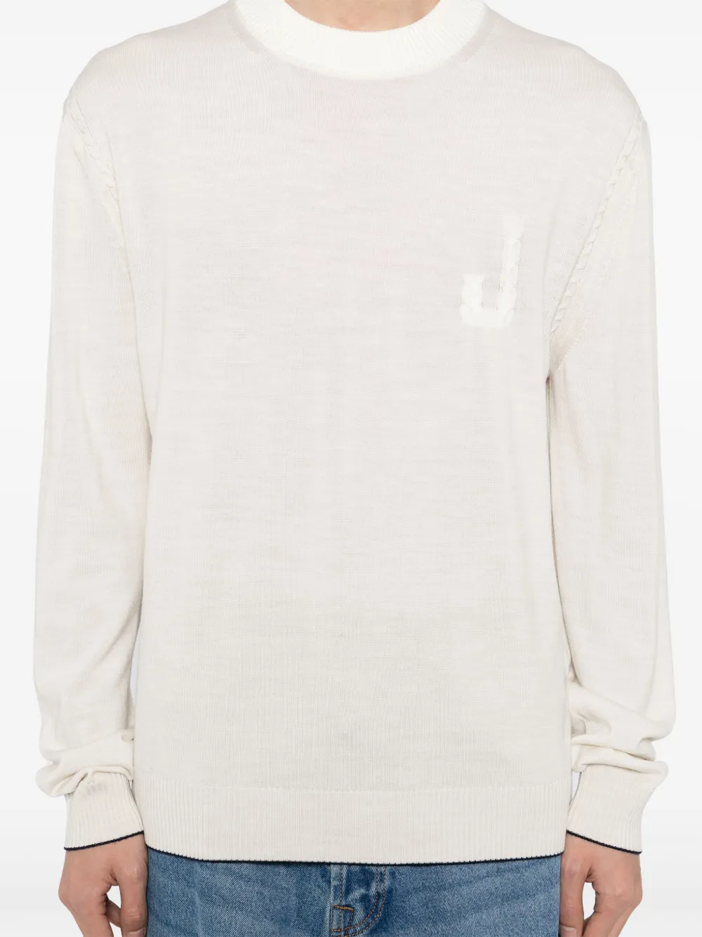 Jacquemus La Maille Tricot trui Beige