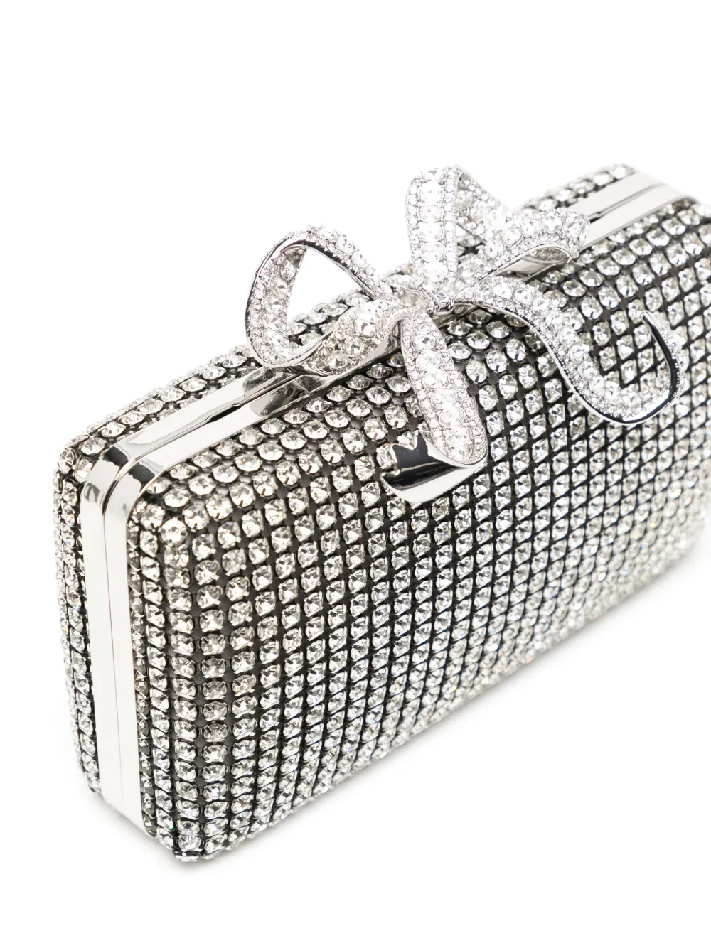 Self-Portrait Clutch met kristallen Zilver