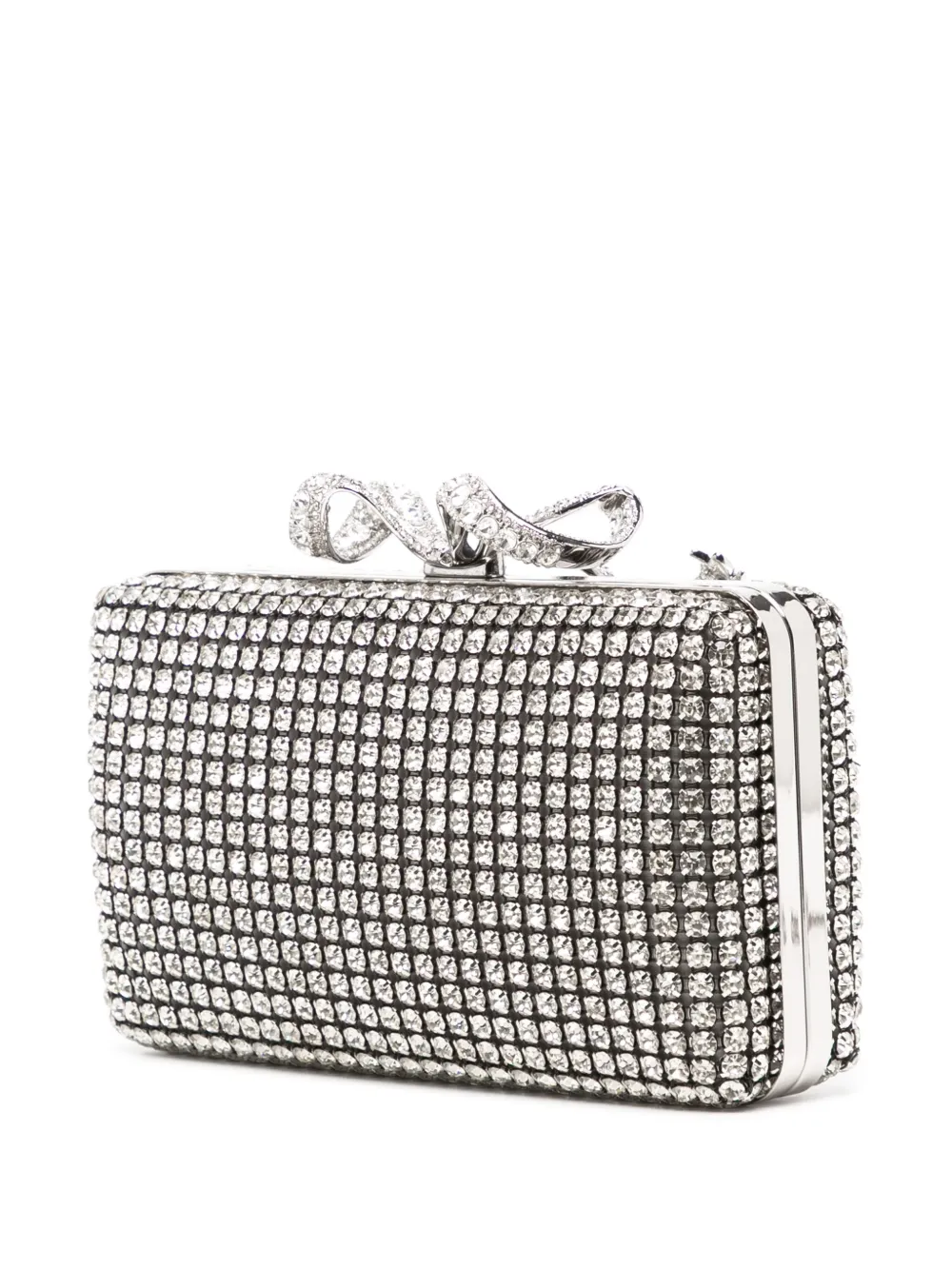 Self-Portrait Clutch met kristallen Zilver