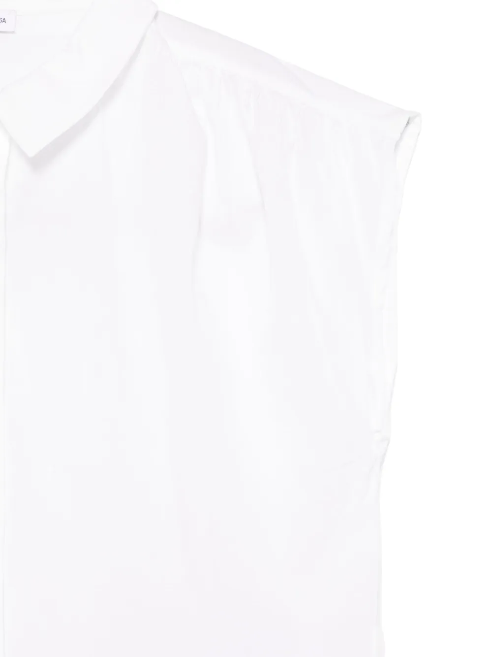 Il Gufo Mouwloos shirt Wit