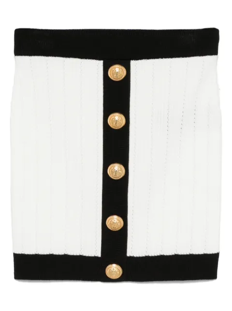 Balmain knitted mini skirt 