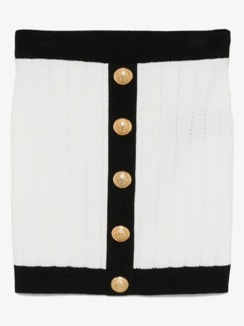 Balmain knitted mini skirt