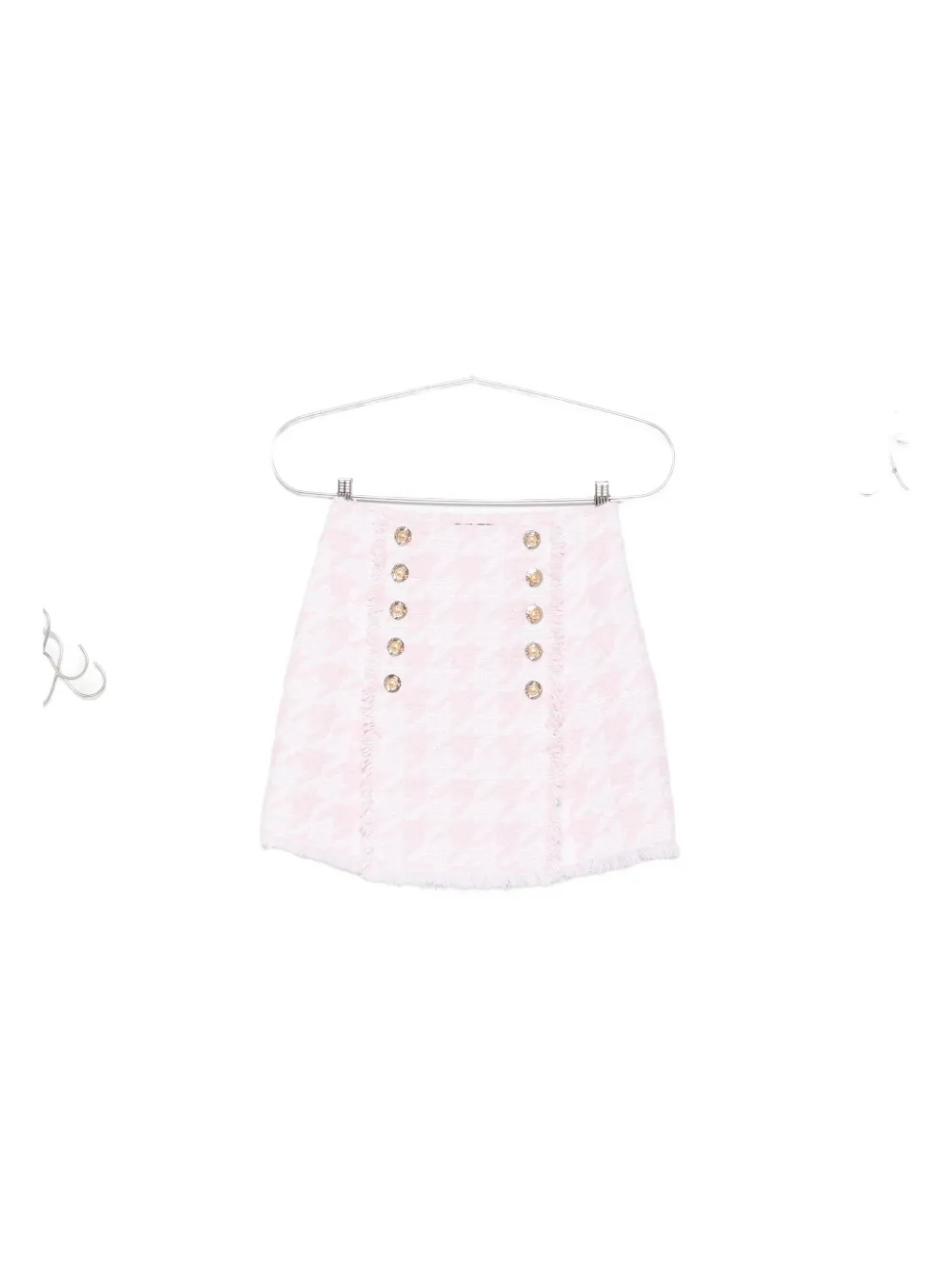 Balmain tweed mini skirt Roze