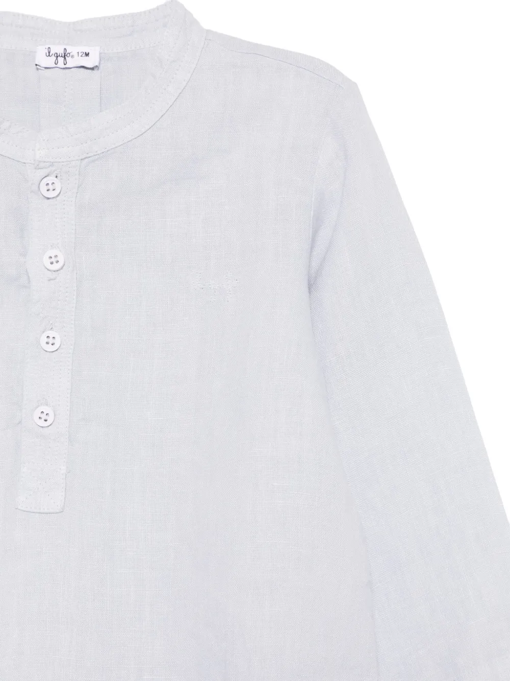 Il Gufo Linnen shirt Blauw