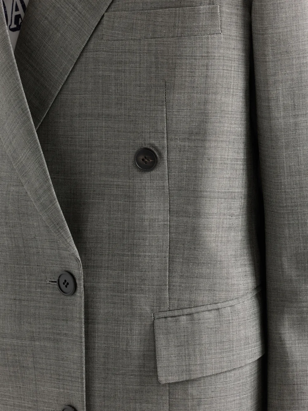 Prada Blazer met dubbele rij knopen Grijs