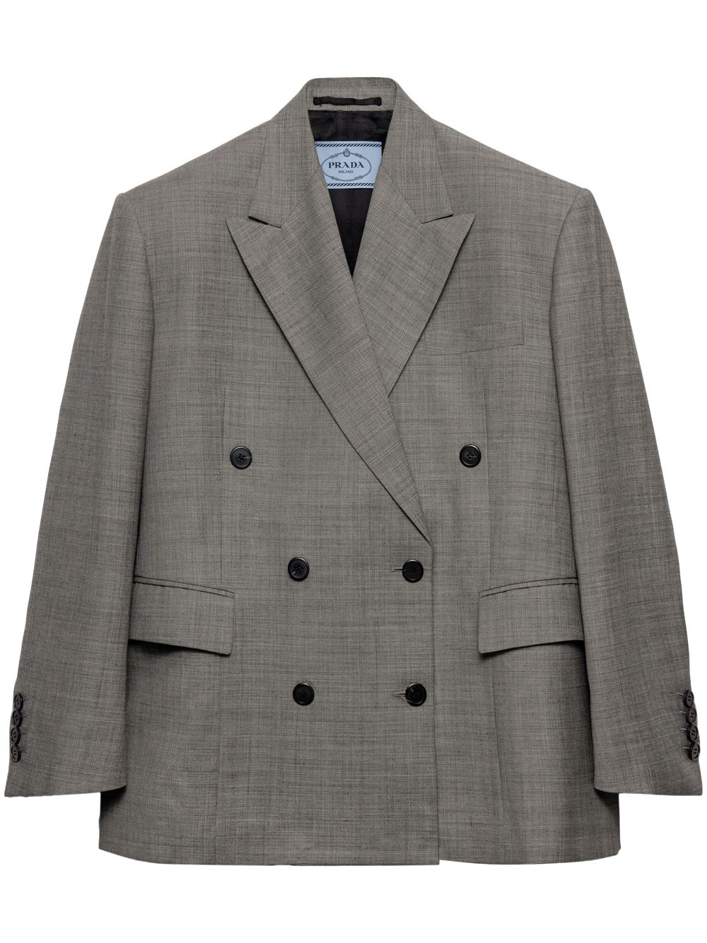 Prada double-breasted blazer - Grey