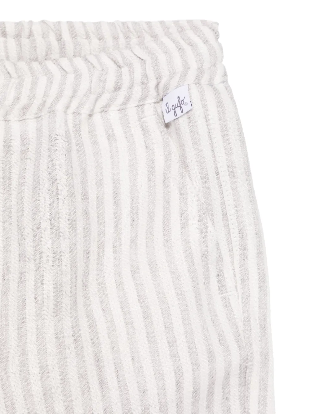 Il Gufo Linnen broek Grijs