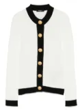 Balmain two-tone cardigan - White