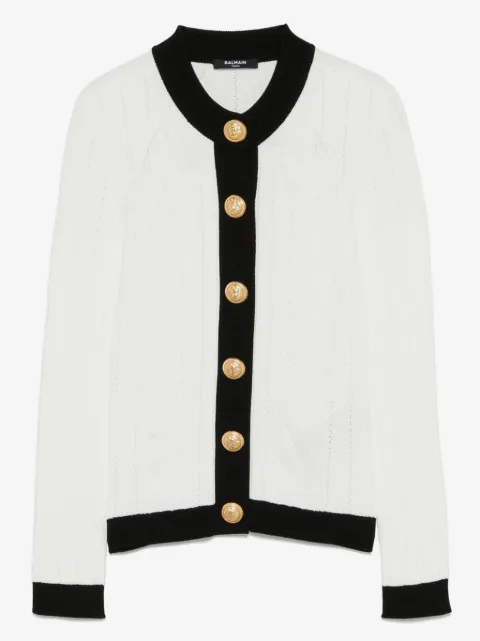 Balmain two-tone cardigan