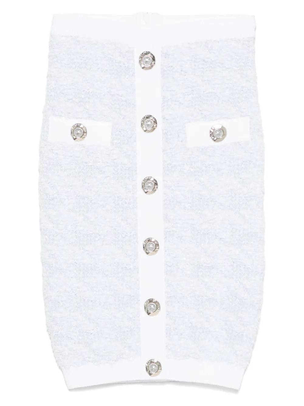 buttoned midi skirt
