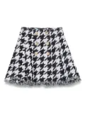 Balmain tweed A-line skirt - Black