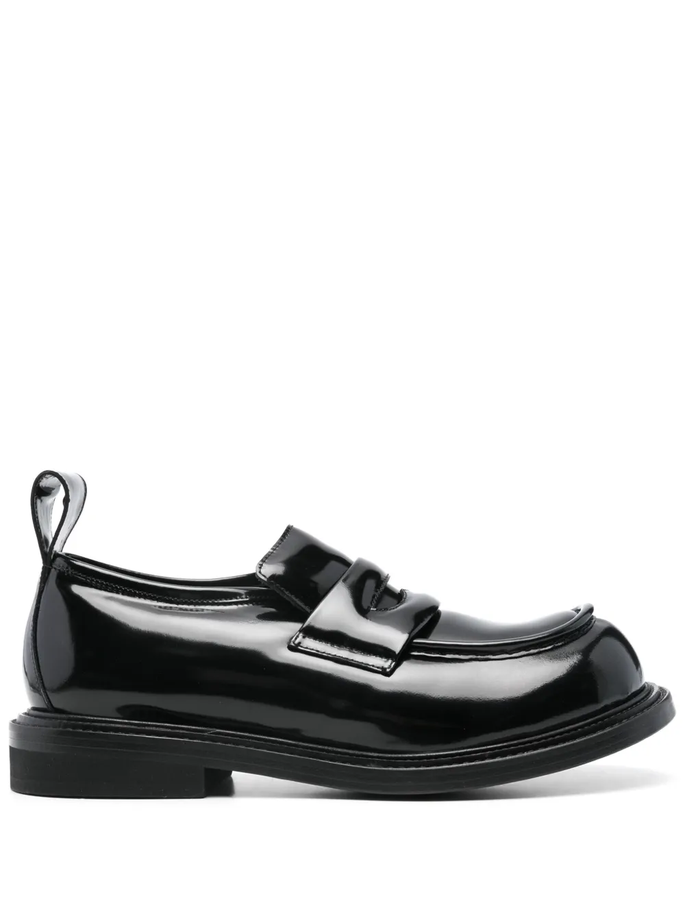 Moschino Lakleren loafers Zwart