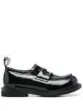 Moschino patent leather loafers - Black