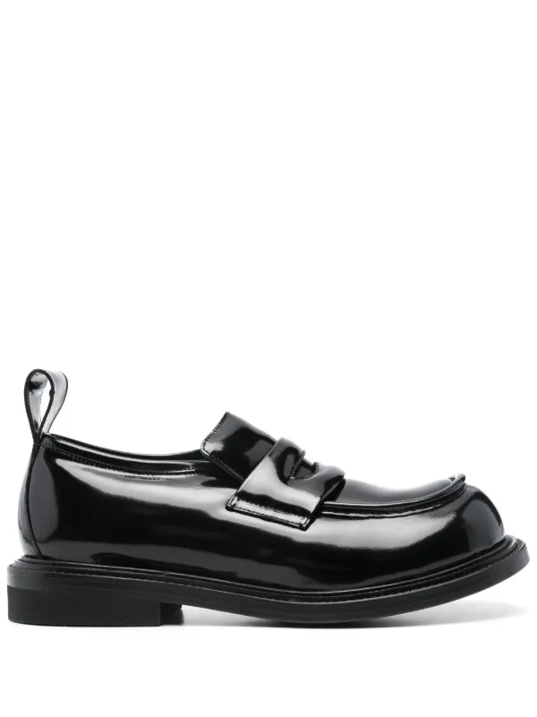 Moschino Patent Leather Loafers in Black