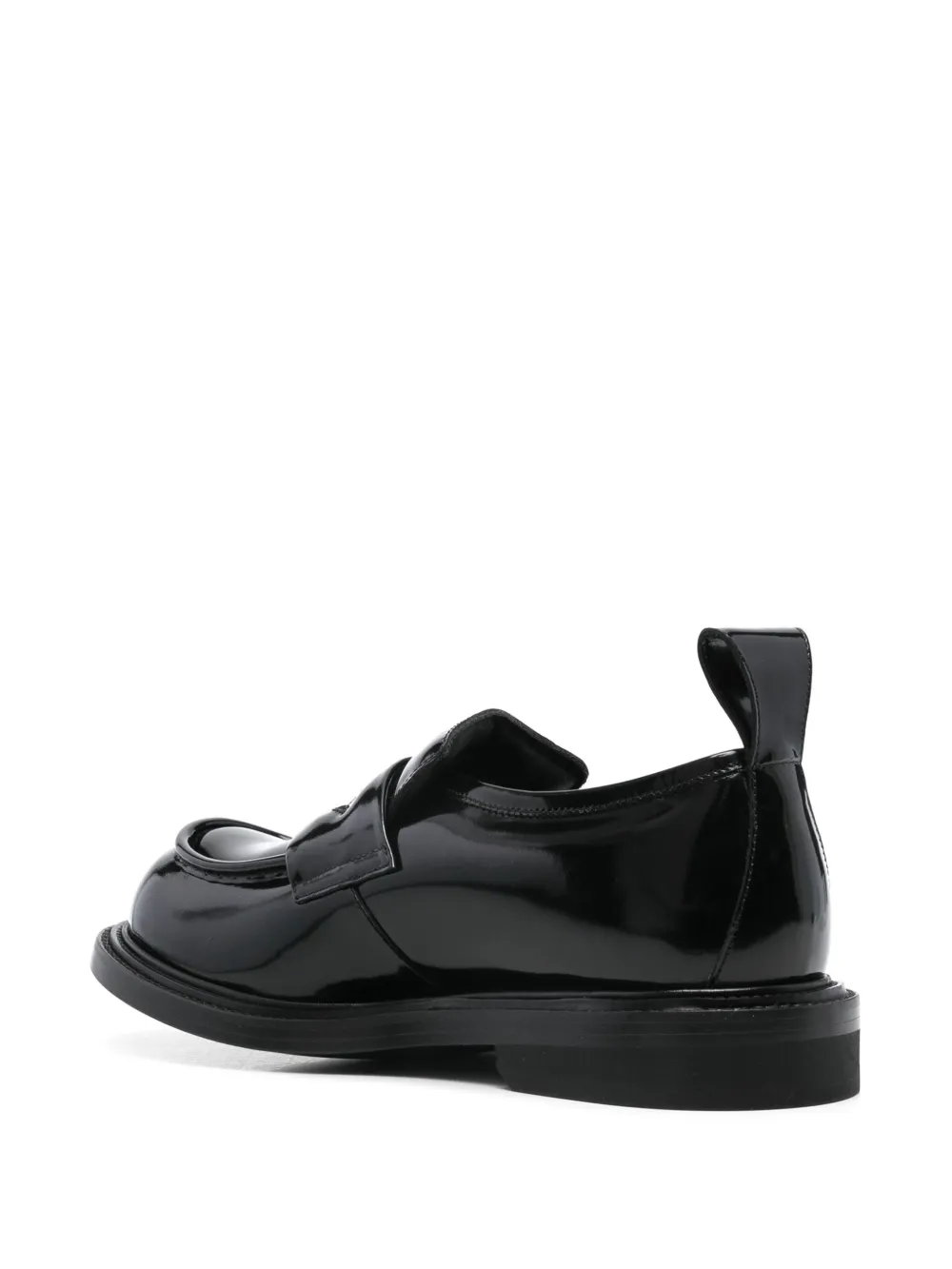 Moschino Lakleren loafers Zwart