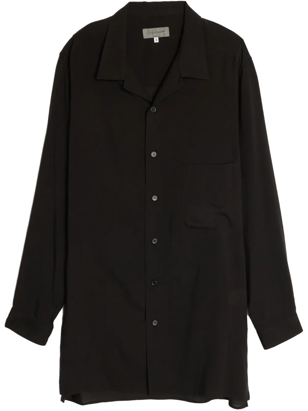 Yohji Yamamoto camisa de popelina | negro | Image 1