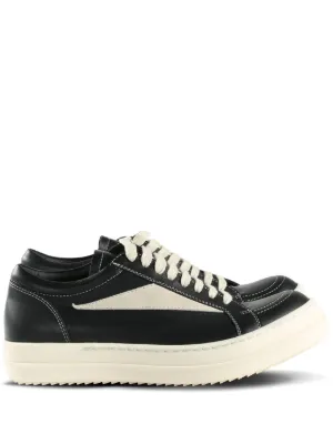 Rick Owens DRKSHDW Luxor Leather Sneakers | Black | FARFETCH ZA
