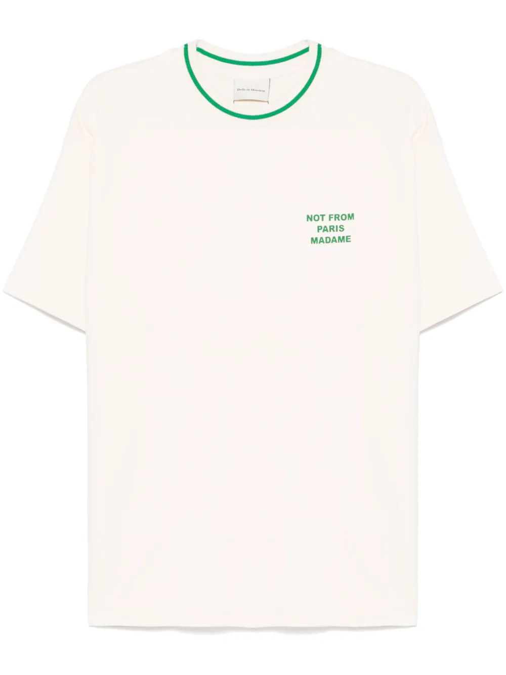 slogan-print T-shirt