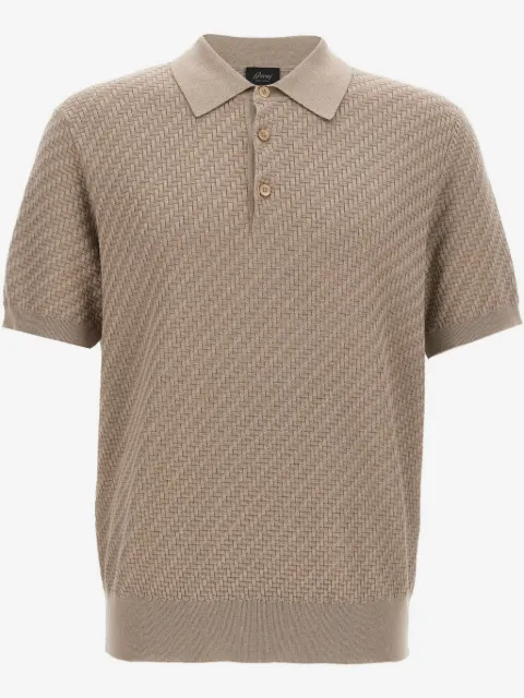 Brioni stickad pikétröja