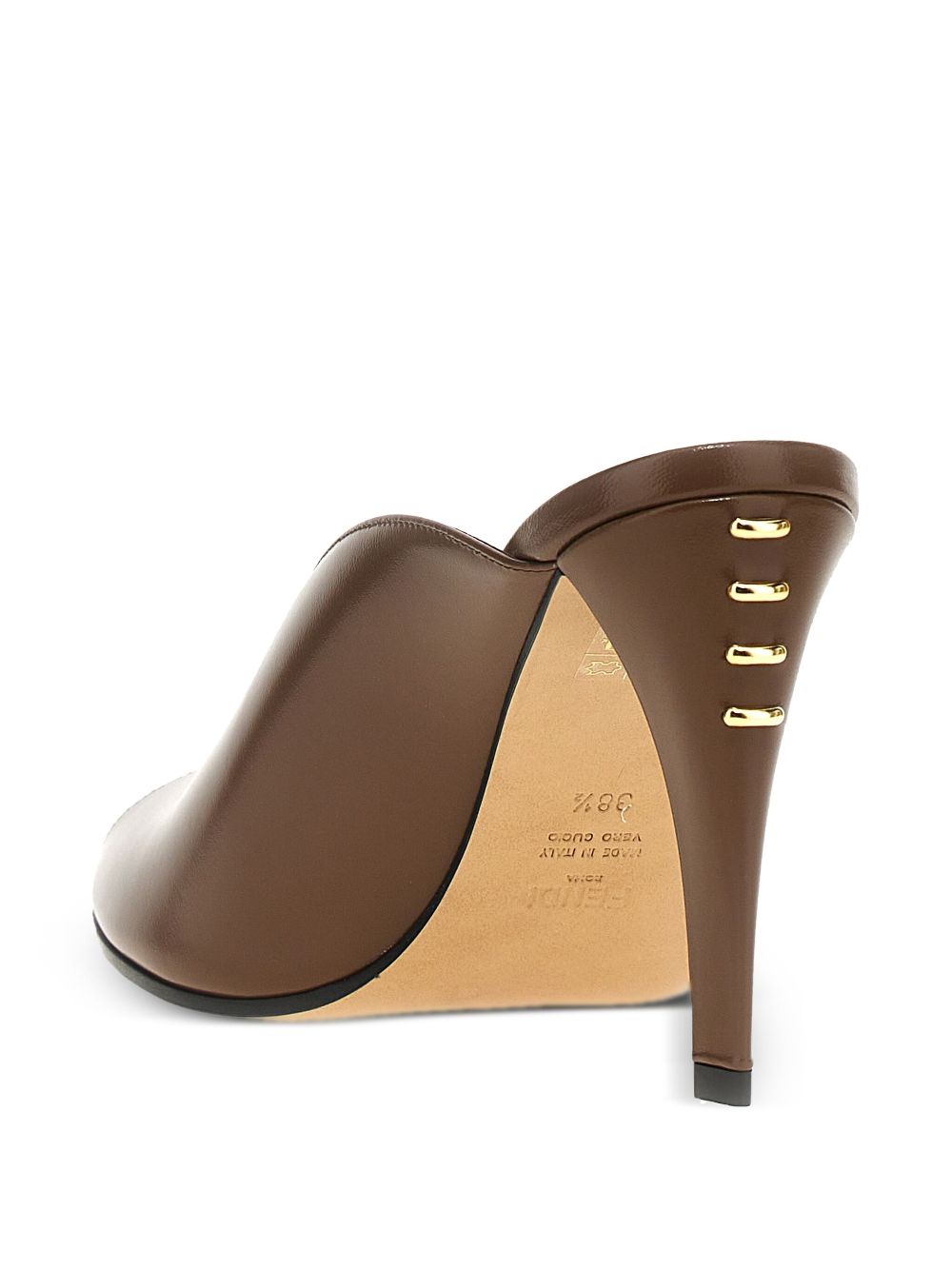 FENDI 95mm Filo mules Brown