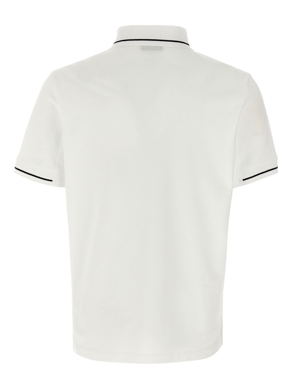 Moncler logo-patch polo shirt - Wit