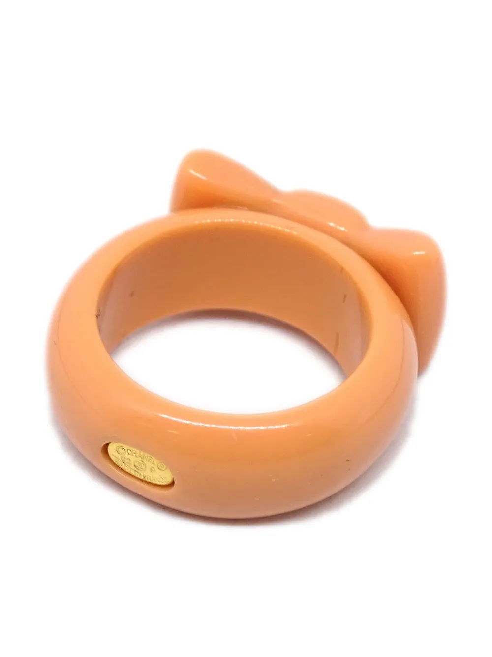 CHANEL Pre-Owned 2002 ring met strik - Oranje