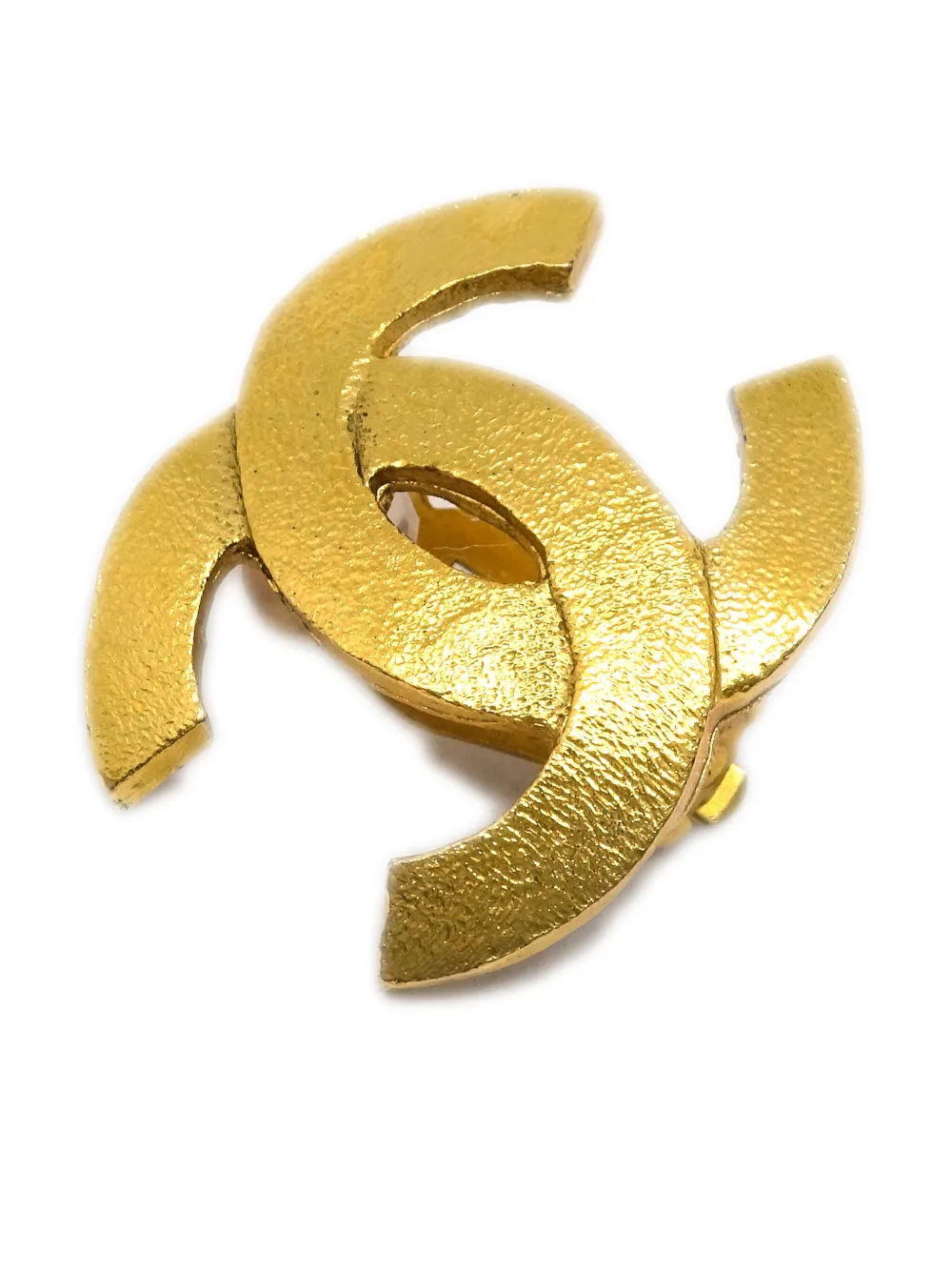 CHANEL Pre-Owned 1990-2000s oorclips met CC-logo - Goud