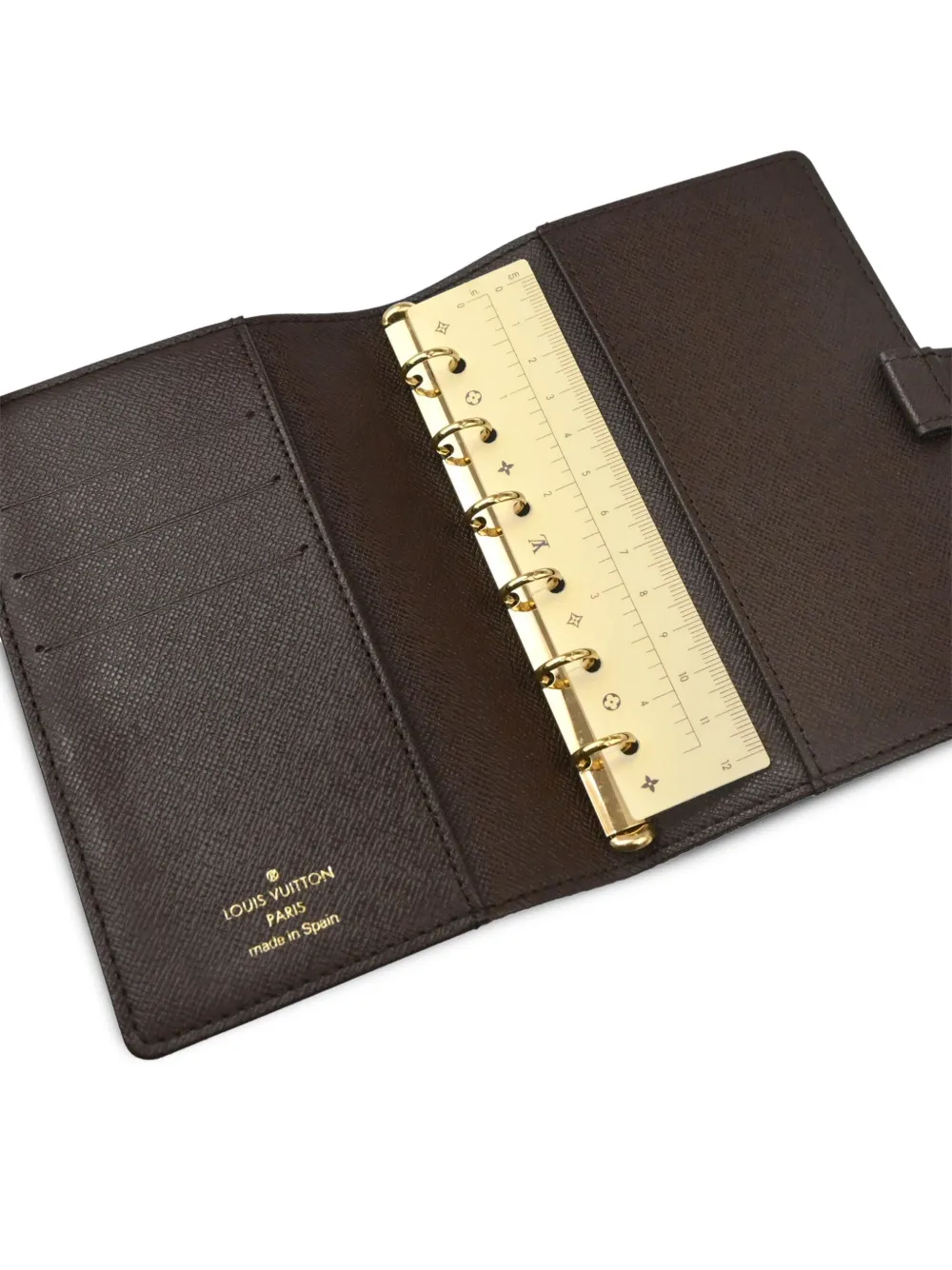Pre-owned Louis Vuitton 2007 Agenda Pm Notebook Case In Brown