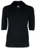 Fabiana Filippi textured-collar knitted top - Black