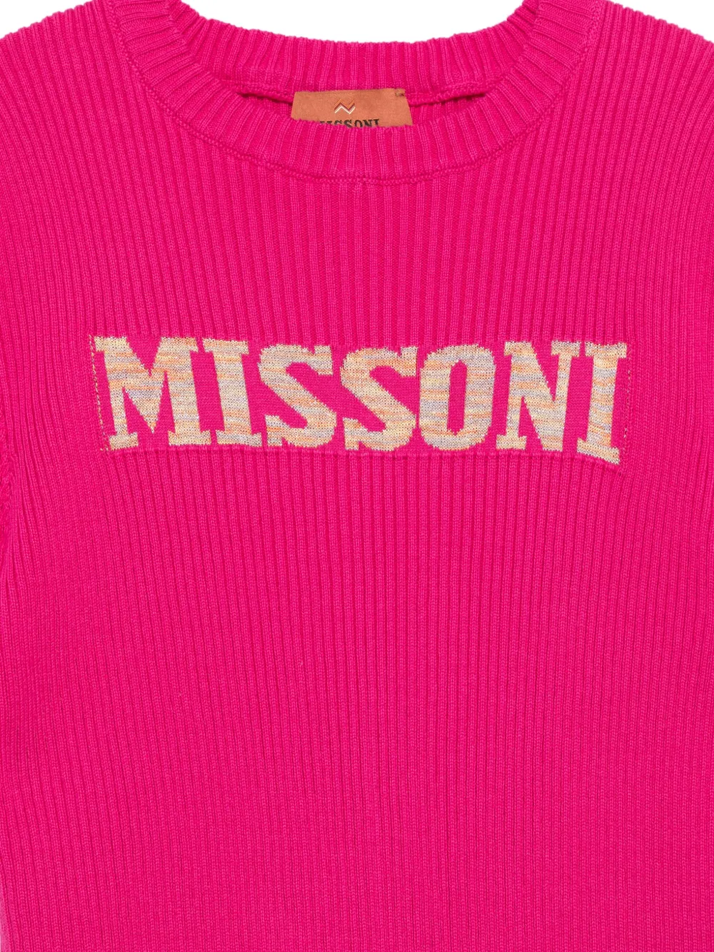 Shop Missoni Knit Dress In Pink