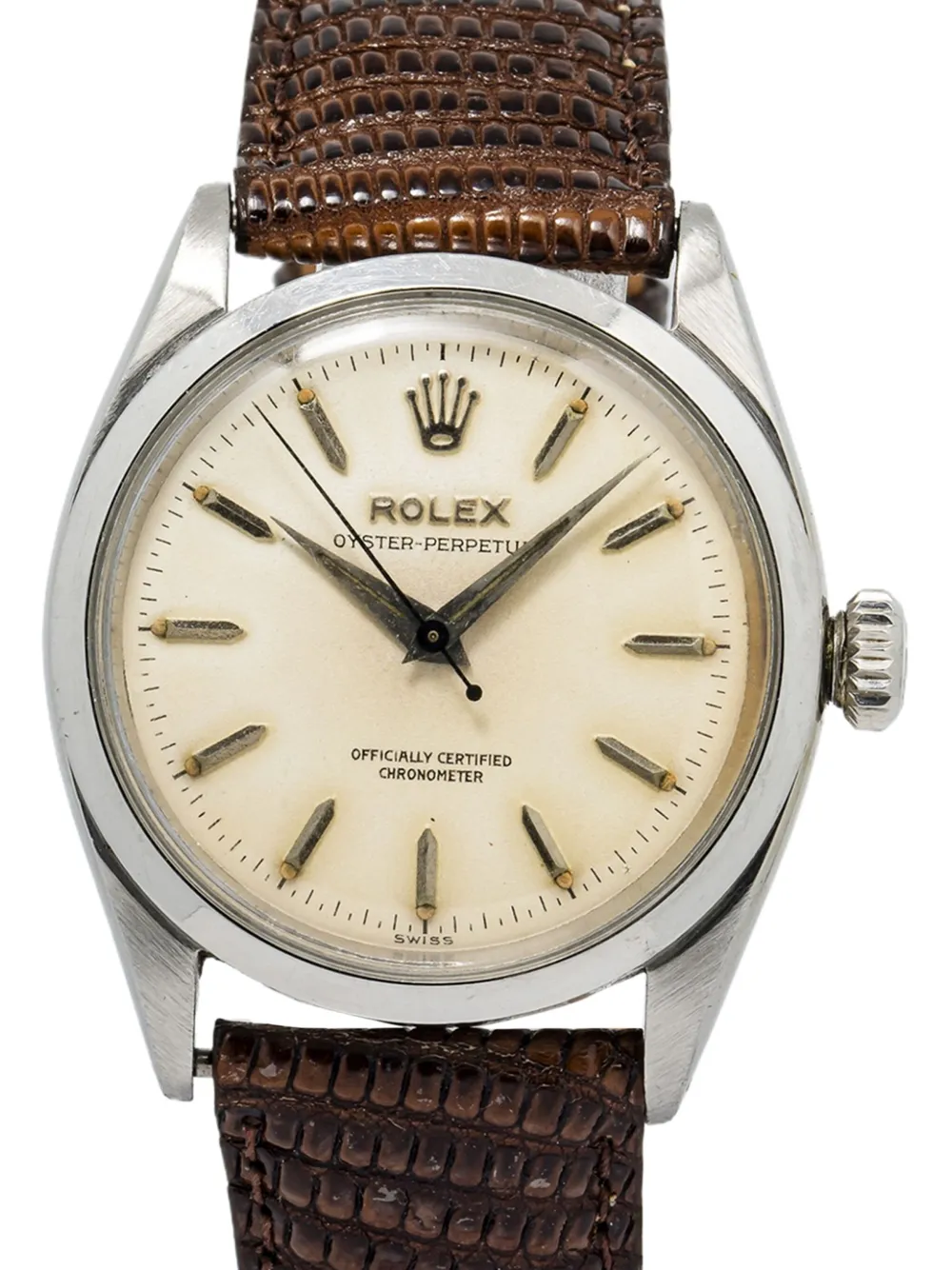 Rolex Pre-owned Oyster Perpetual horloge - Beige