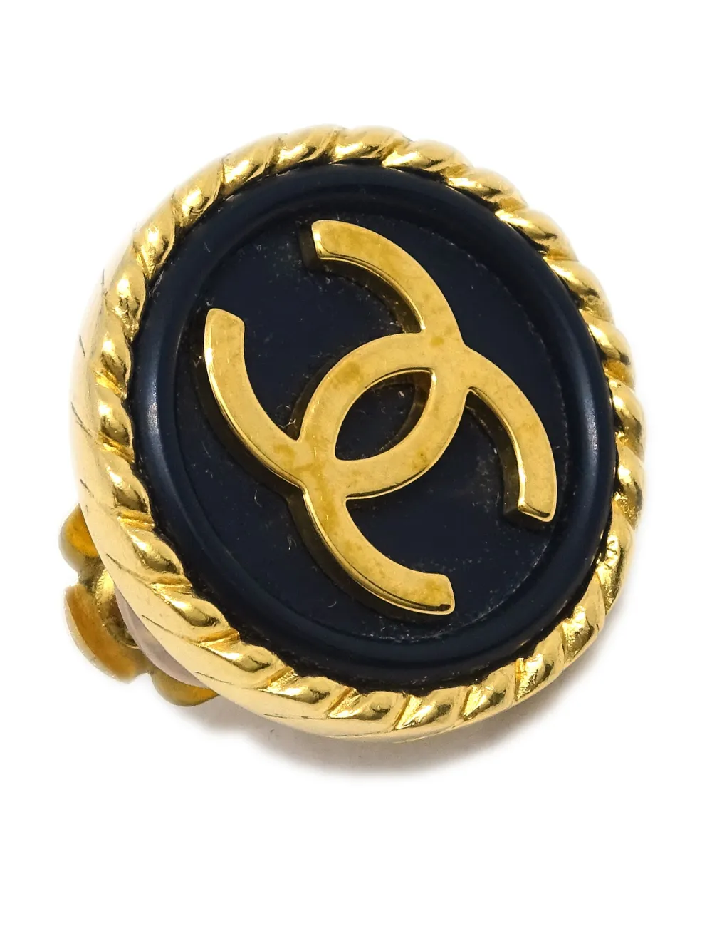 CHANEL Pre-Owned 1997 oorbellen met knoop - Goud