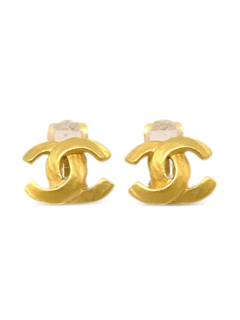 CHANEL Pre-Owned 2000 CC logo clip-on earrings