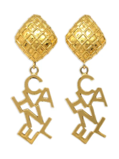 Boucles d'oreilles à fermoir clip (années 1990-2000) - CHANEL Pre-Owned - Modalova