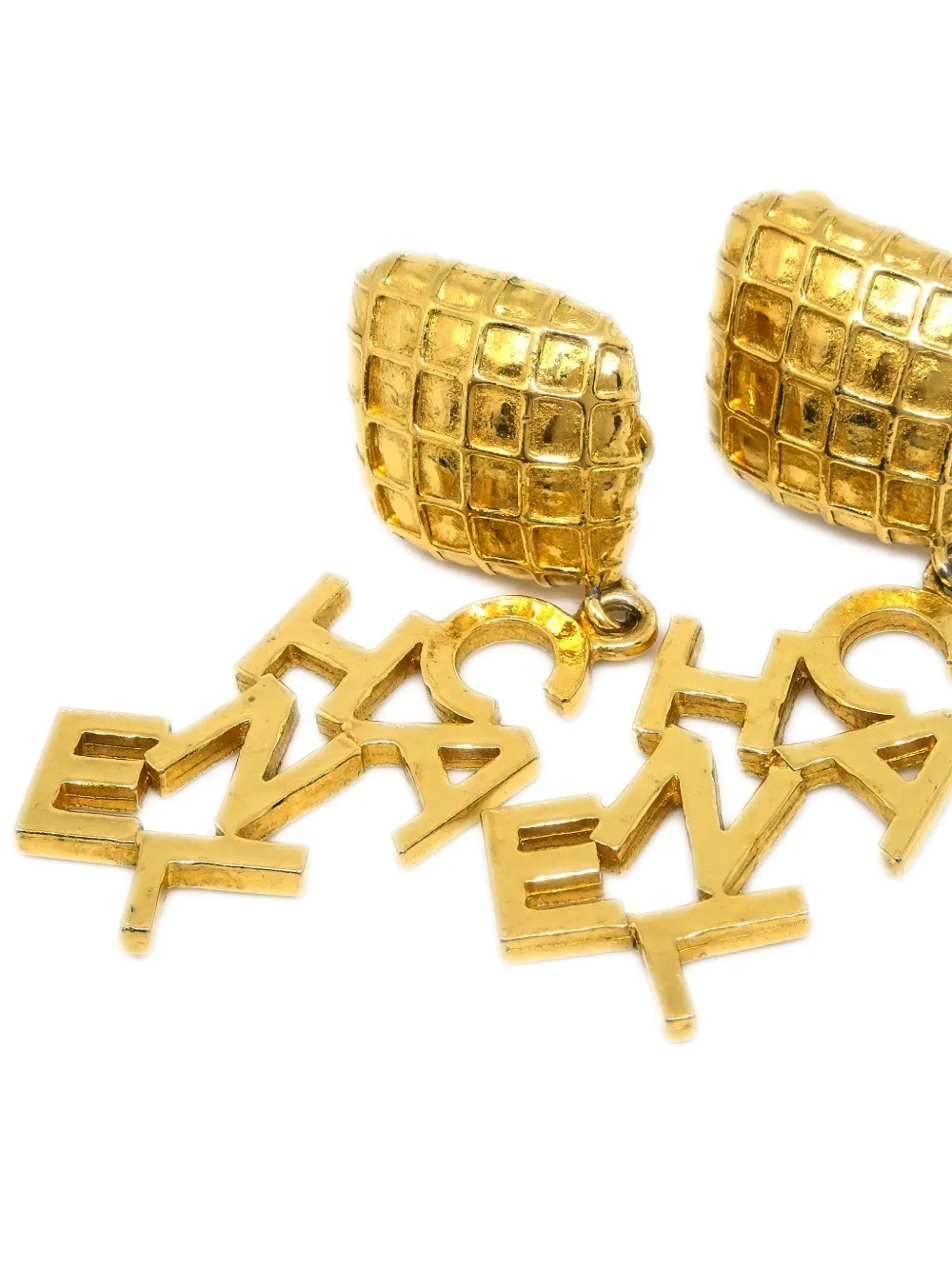 CHANEL Pre-Owned 1990-2000s oorclips met logo - Goud