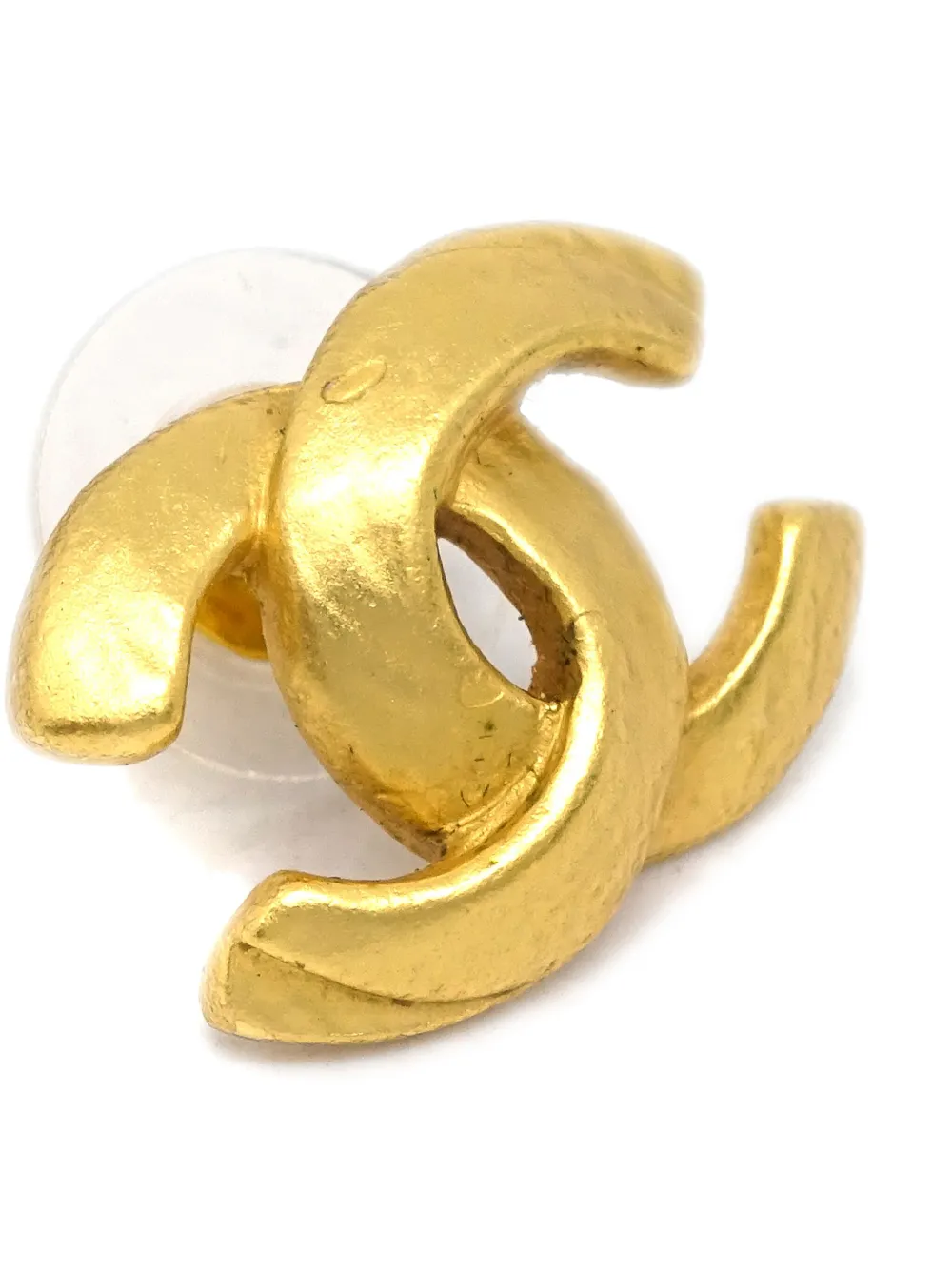 CHANEL Pre-Owned 2000 CC stud earrings - Goud