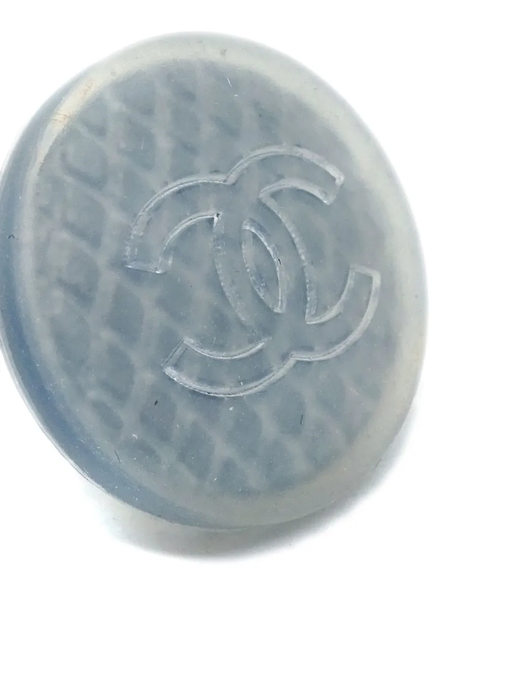 Pre-owned Chanel 1999 Button Stud Earrings In Neutrals