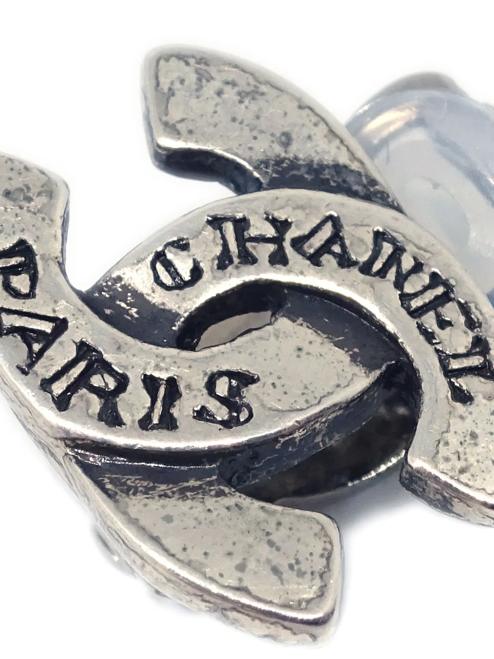 CHANEL Pre-Owned 1999 oorclips met CC-logo - Zilver