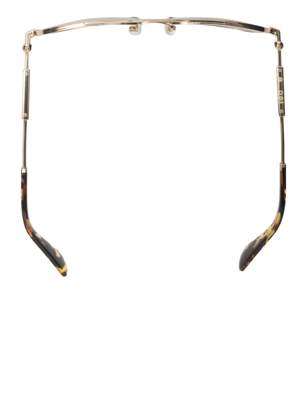 Burberry Eyewear Zonnebril met piloten montuur Goud