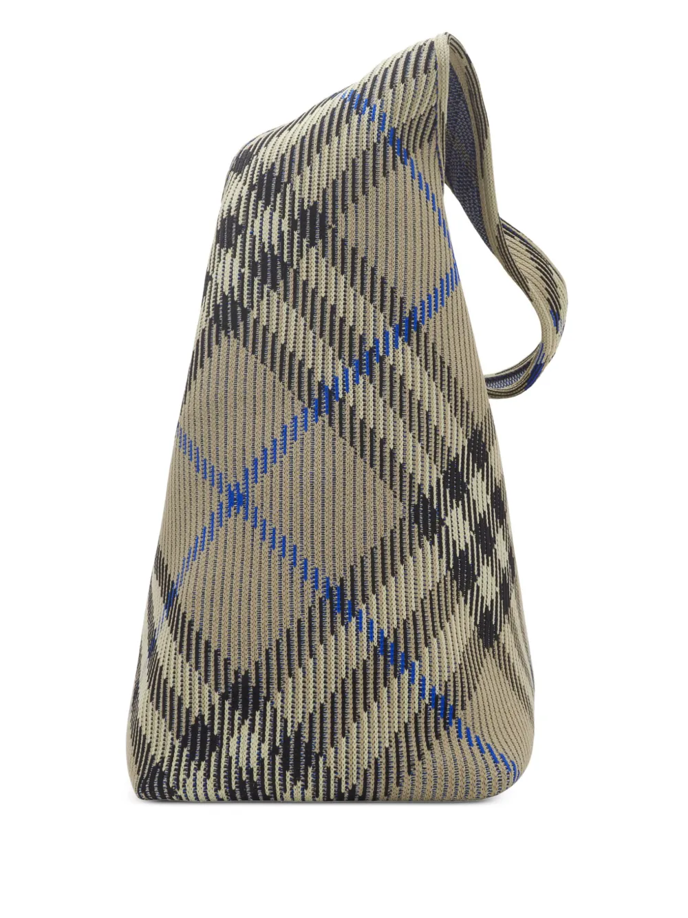 Burberry Check gebreide kleine schoudertas Grijs